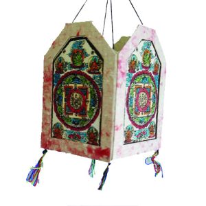 Four Side Lamp Shade with Screen Prints