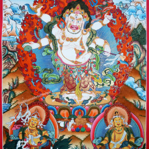 White Mahakala Thangka